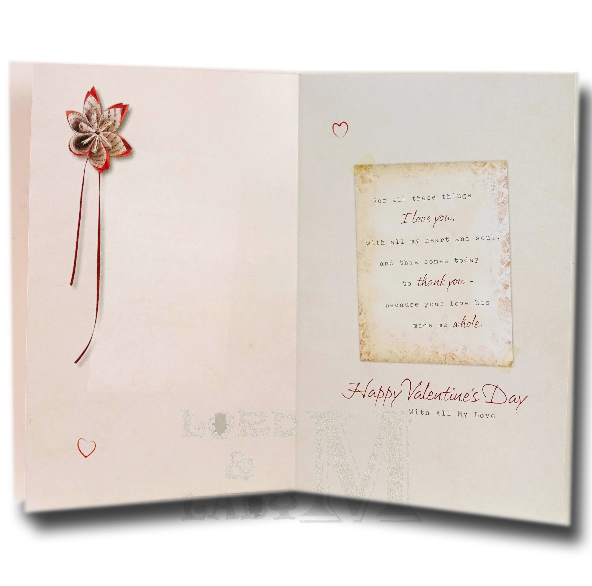 23cm - A Valentine Wish For My Wonderful Wife - GH