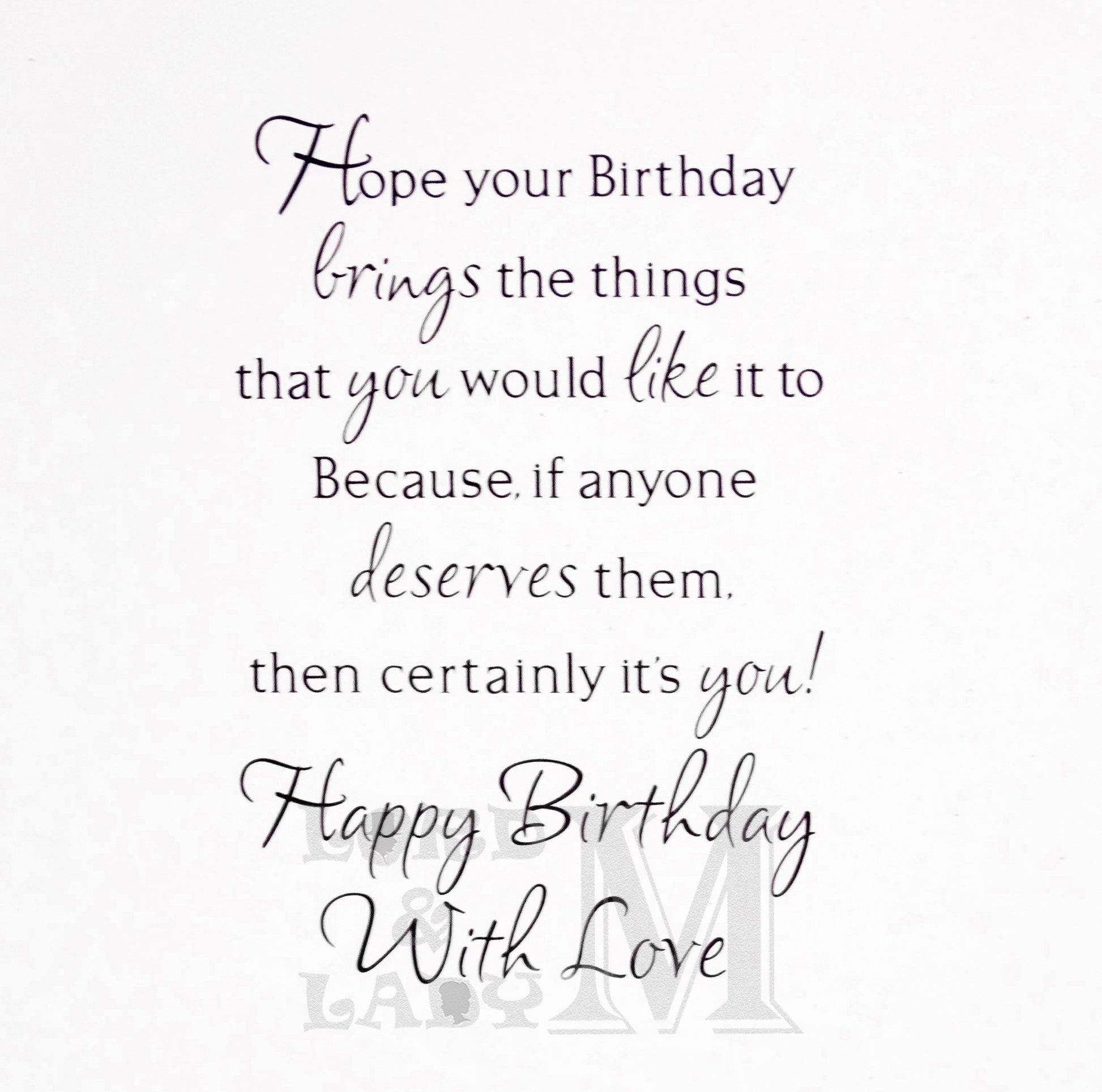 19cm - God-daughter ... Have A Wonderful Day - GH