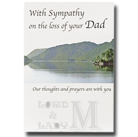 17cm - With Sympathy On The Loss Of Your Dad
