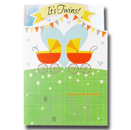 19cm - It's Twins What Wonderful News - GH