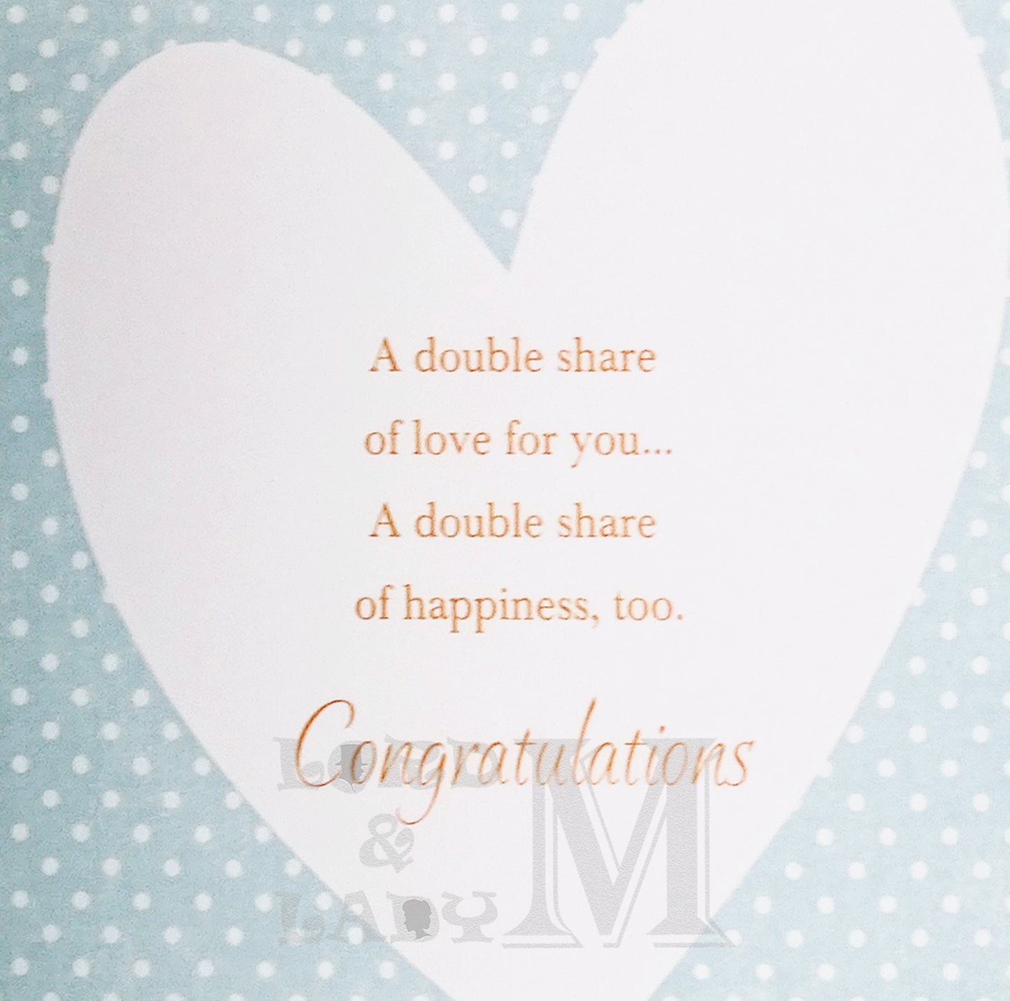 19cm - It's Twins What Wonderful News - GH