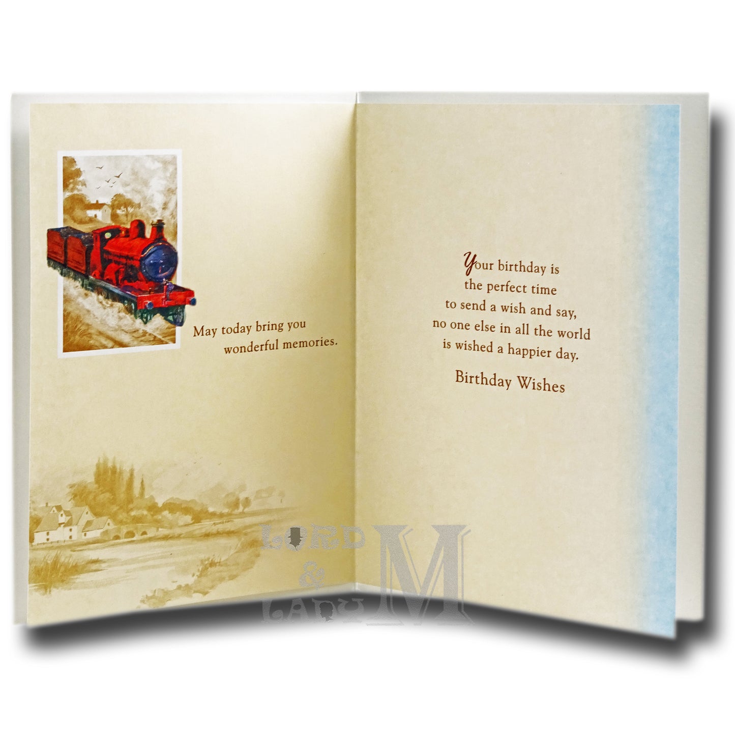 19cm Red Train - Warmest Wishes For Your 100th