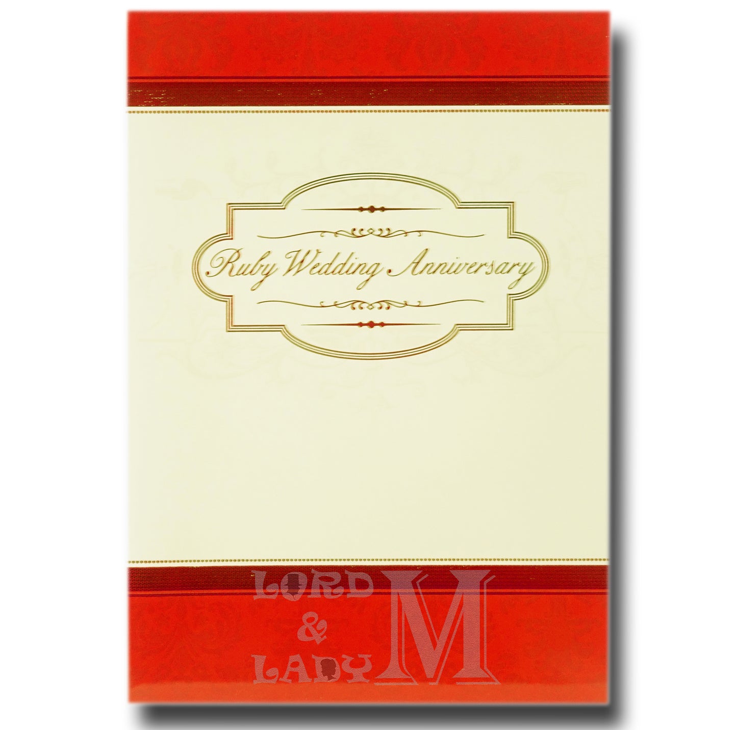 19cm - Ruby Wedding Anniversary - P