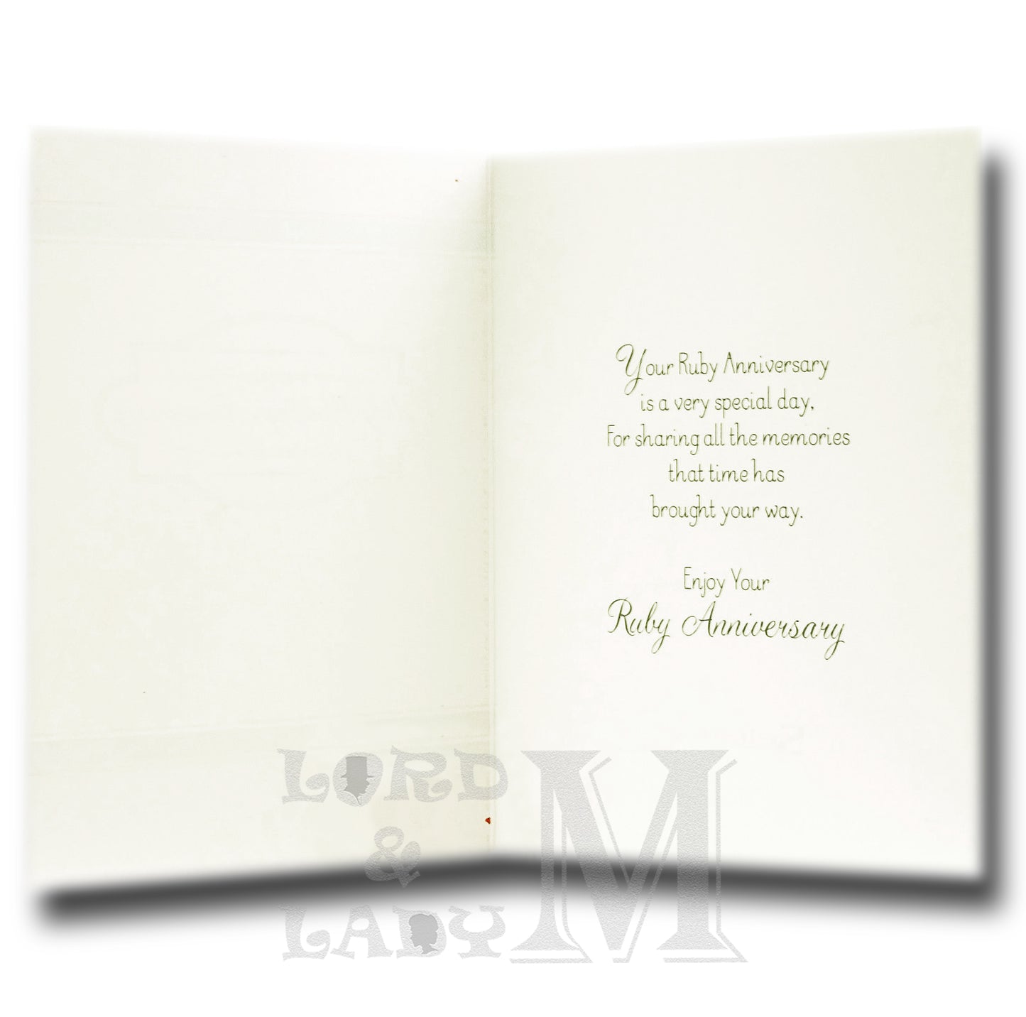 19cm - Ruby Wedding Anniversary - P