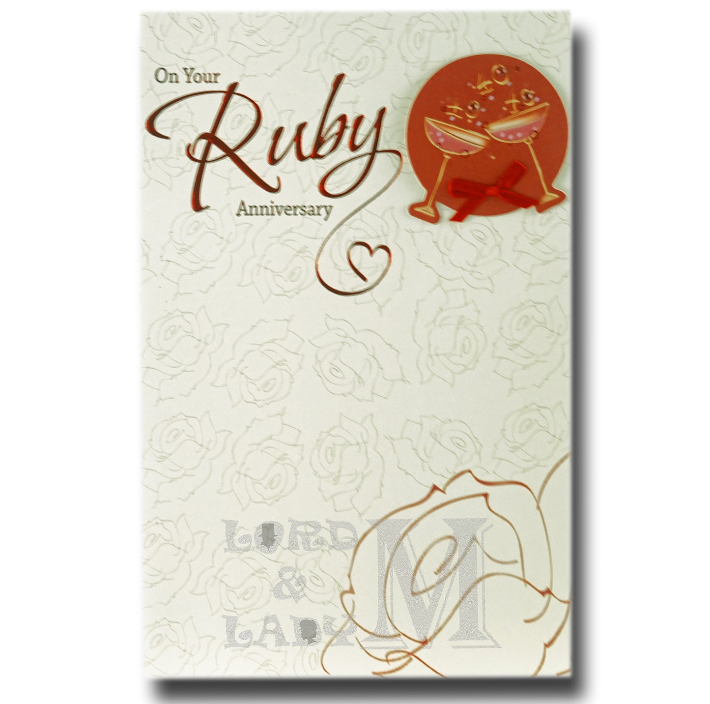 23cm - On Your Ruby Anniversary - P