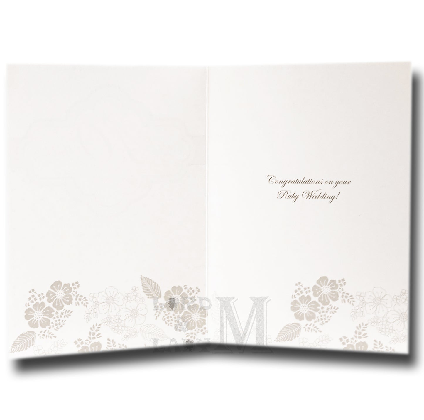 20cm - Ruby Wedding 40 Married Years Together - P