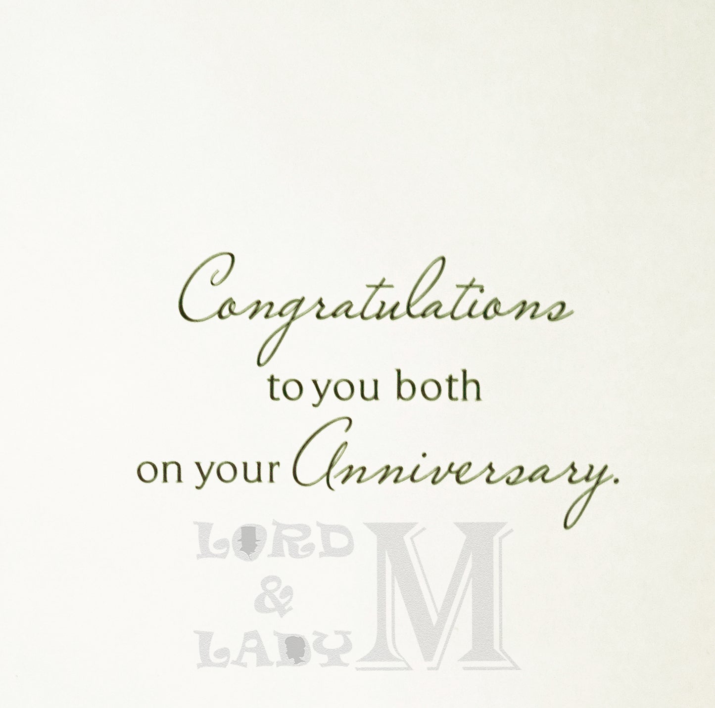 25cm - On Your Ruby Anniversary 40.. - Lge Let - P
