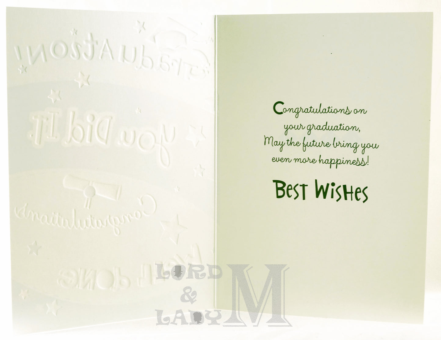 19cm - Graduation You Did It Congratulations - P