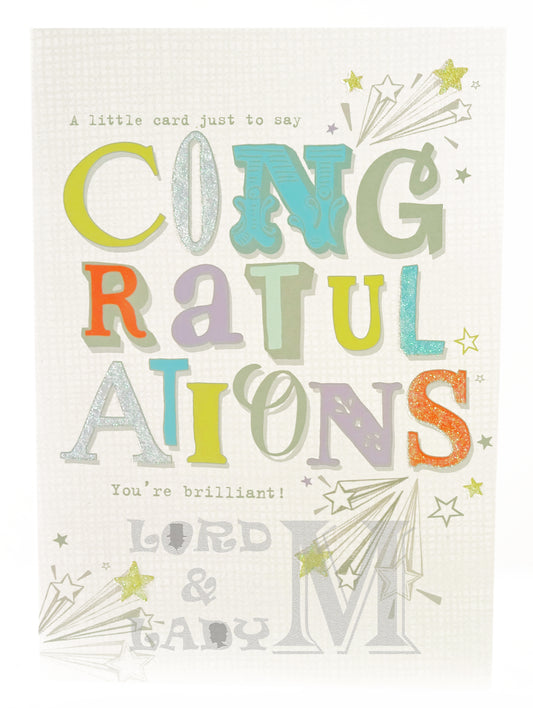 19cm - A Little Card Just To Say Congrat... - CWH