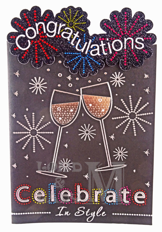 23cm - Congratulations Celebrate In Style - P