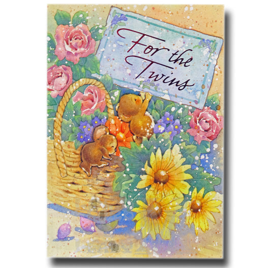 18cm - For The Twins - Flower Basket - DGC