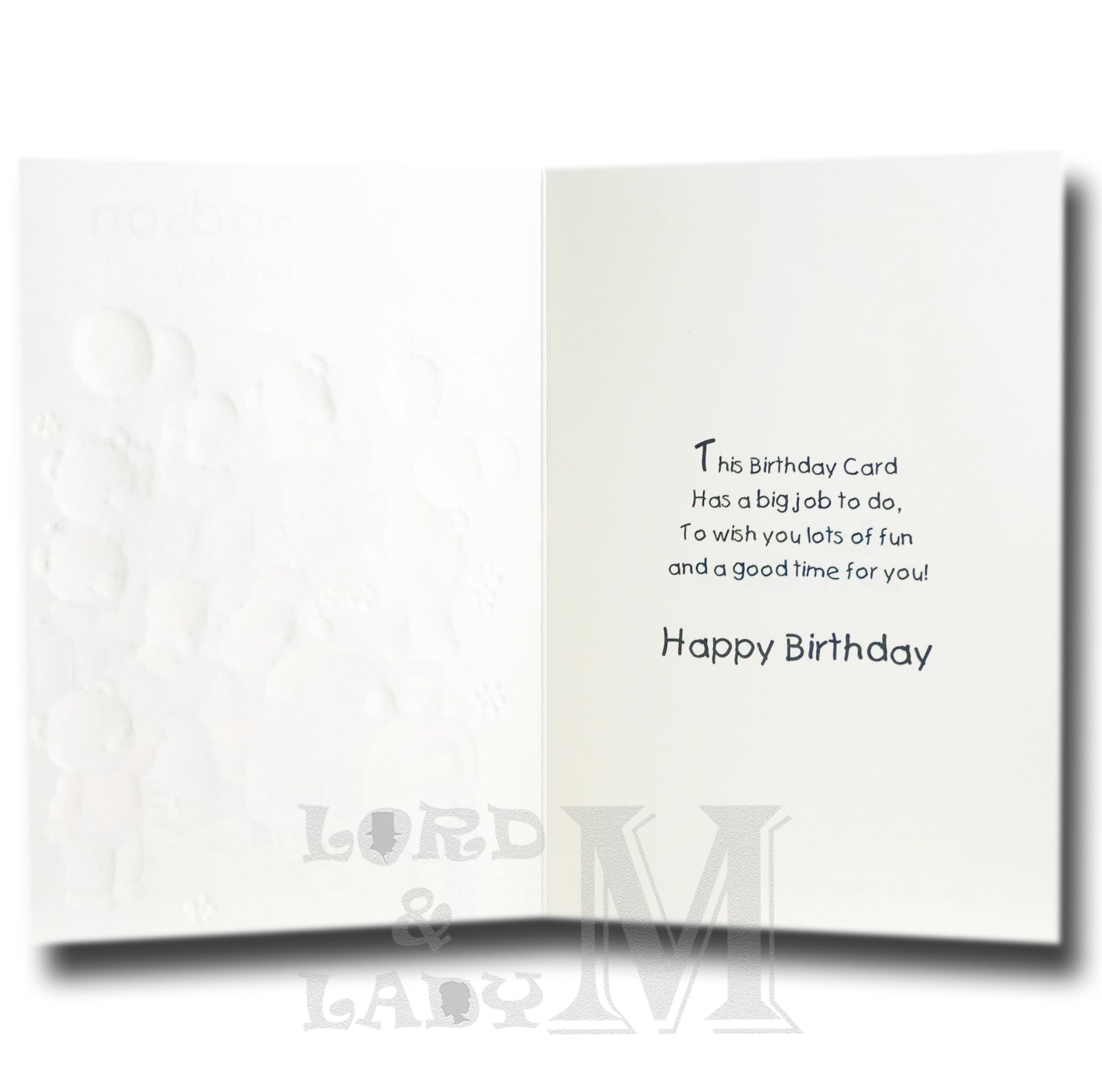 19cm - For You Godson Happy Birthday - Train - DGC