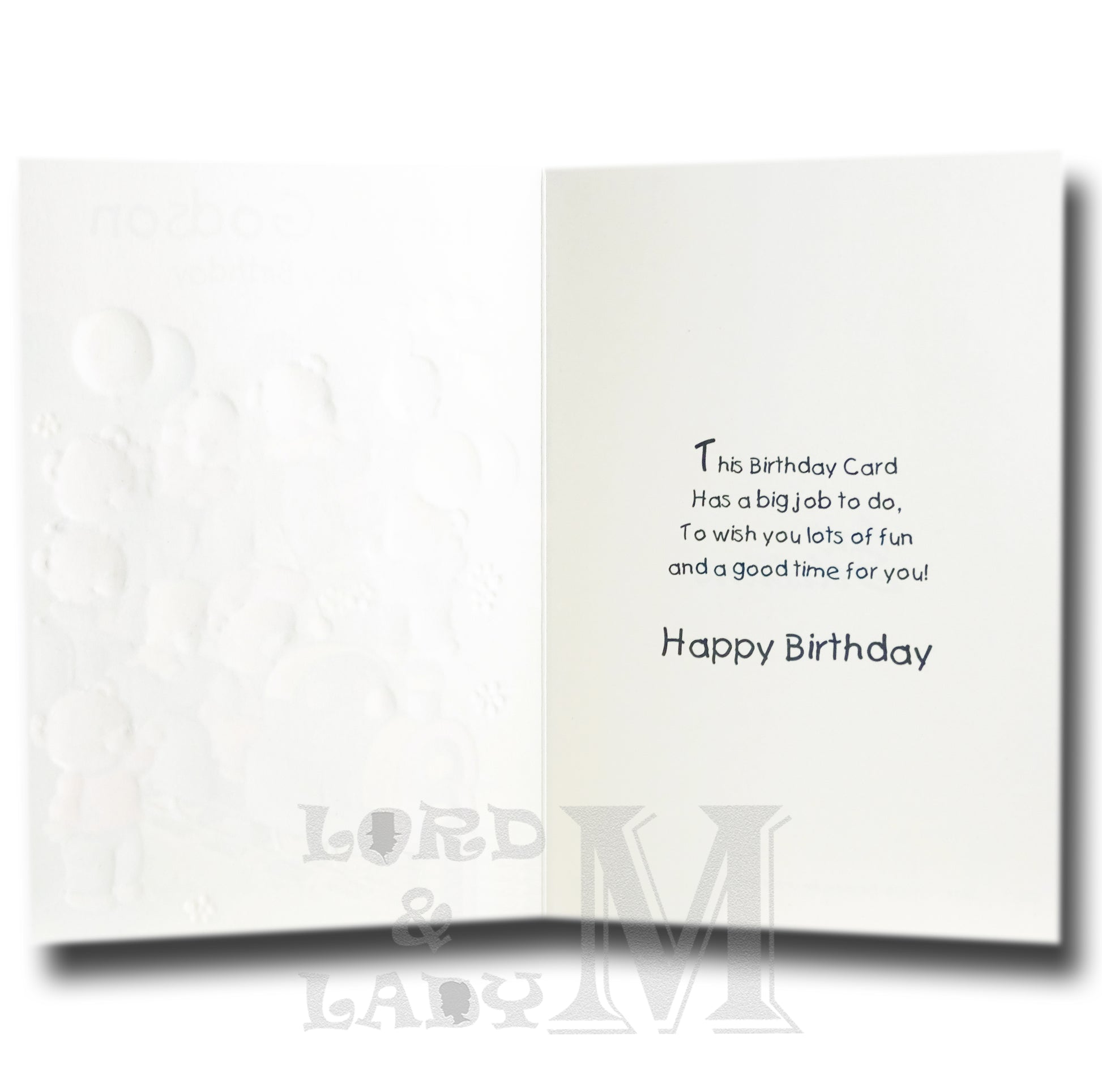 19cm - For You Godson Happy Birthday - Train - DGC