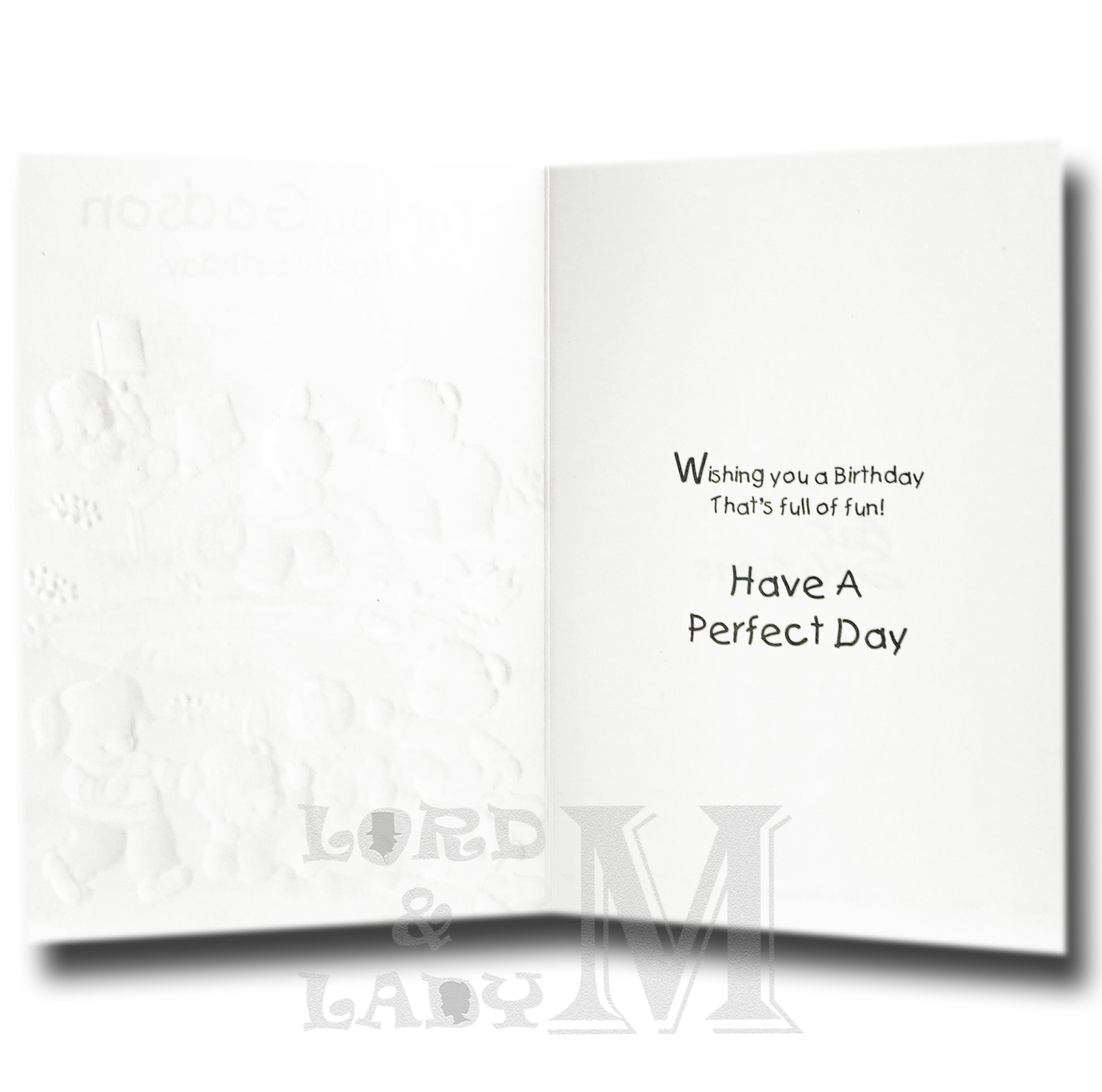 19cm - For You Godson Happy Birthday - Park - DGC