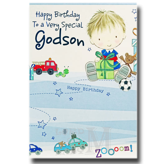 19cm - Happy Birthday ..- Red Fire Engine - DGC