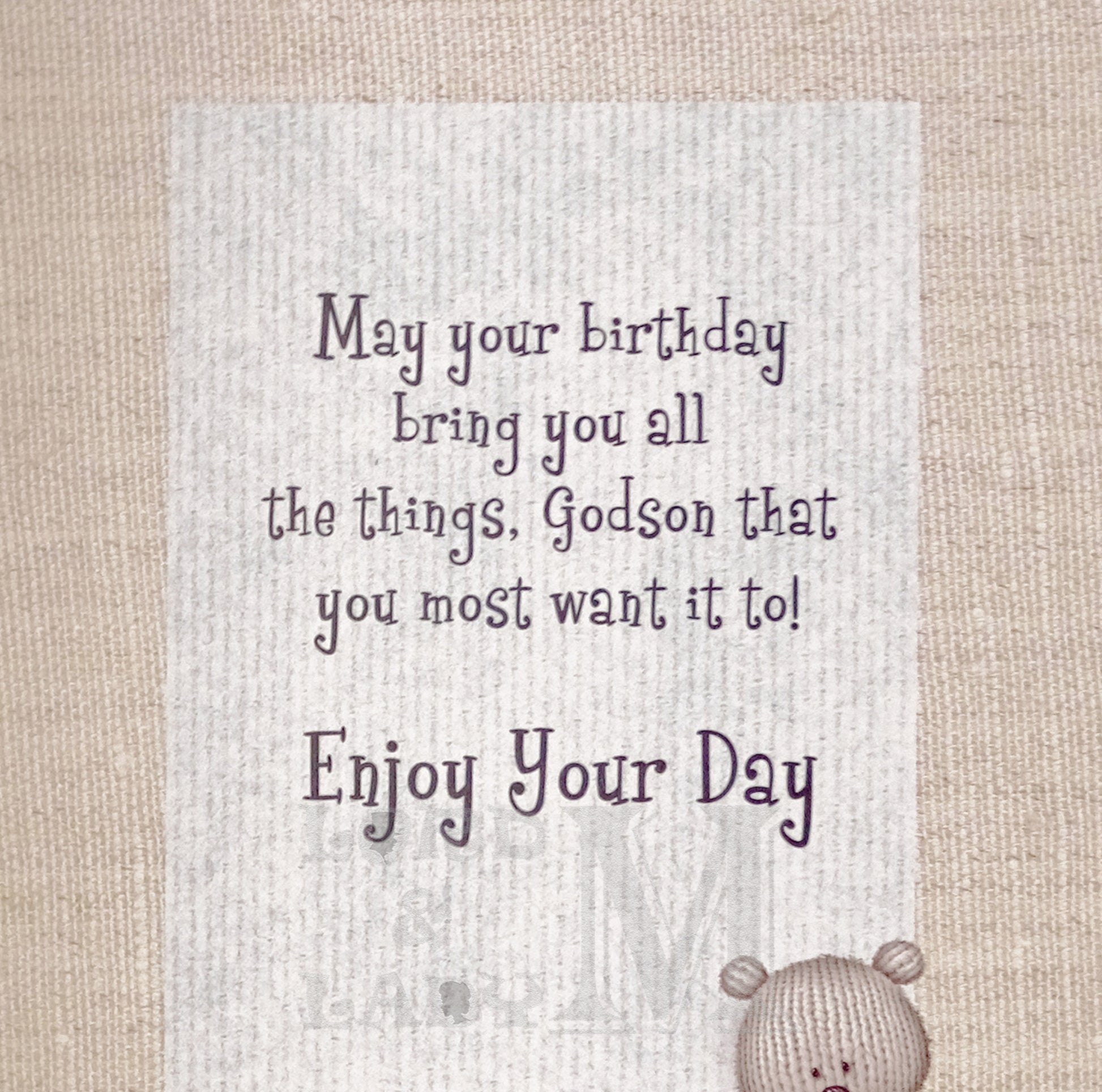 19cm - Happy Birthday, Godson - DGC