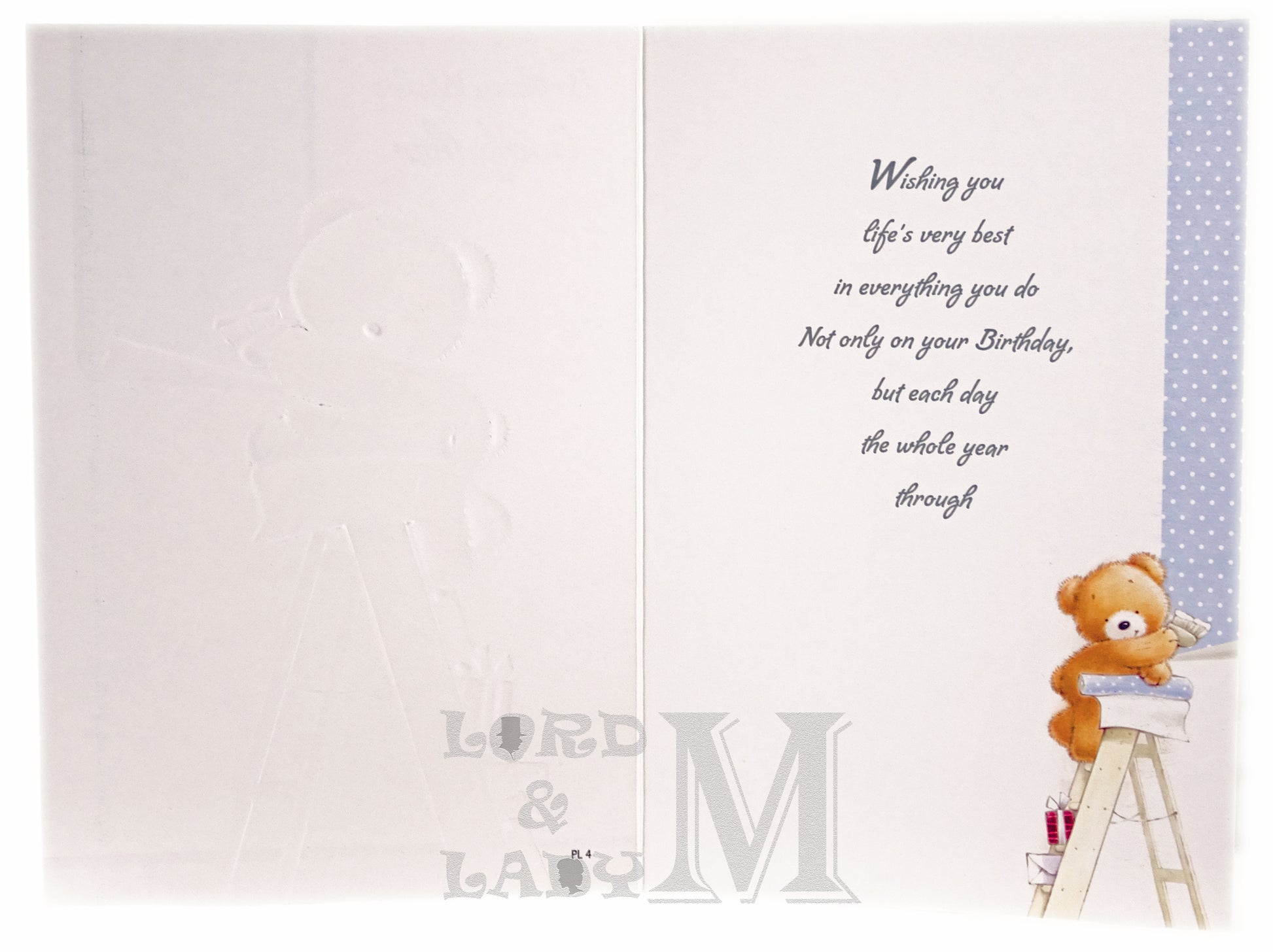 19cm - Birthday Wishes Godfather - Wallpaper - DGC