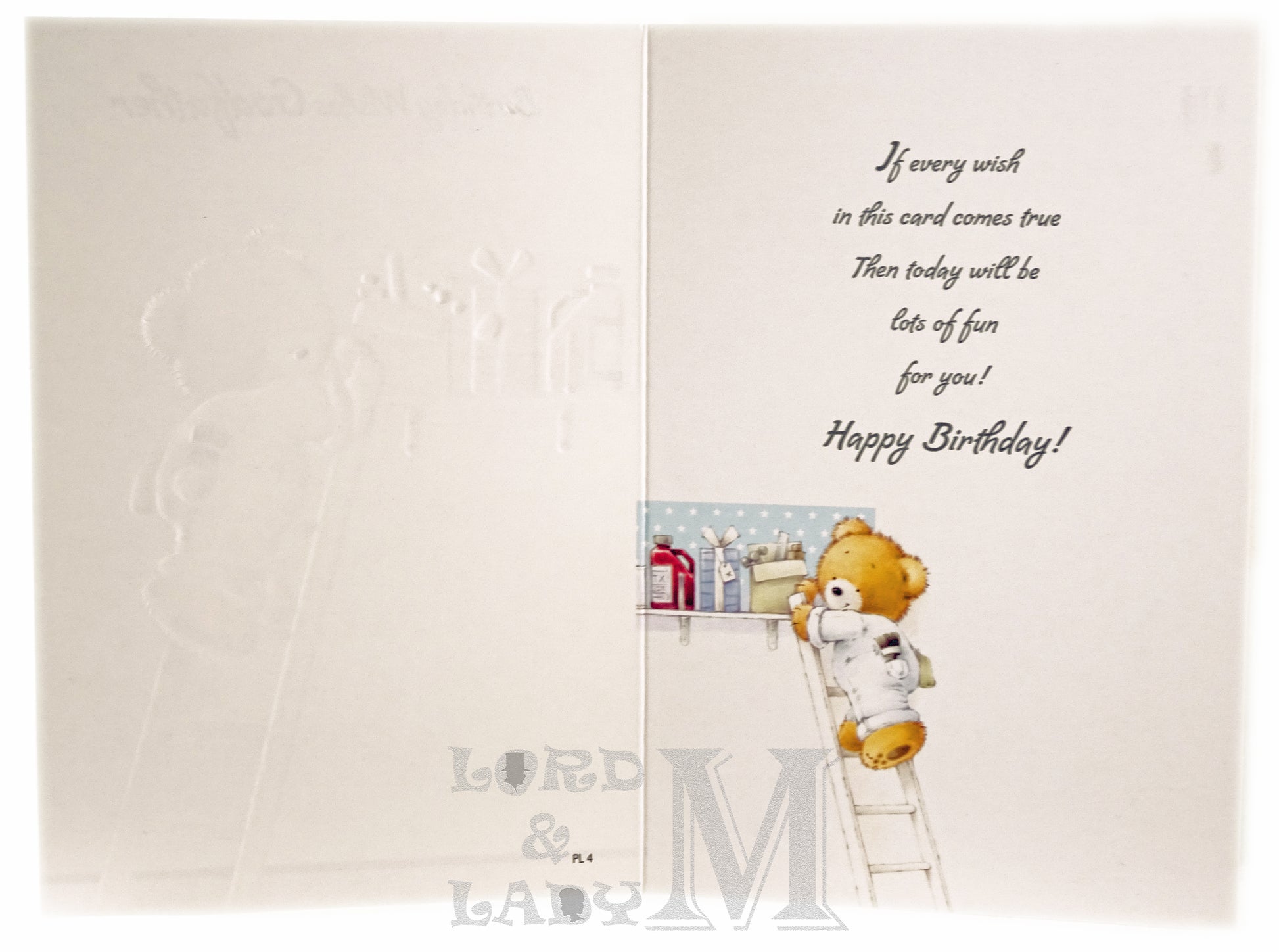 19cm - Birthday Wishes Godfather - DIY Ladder -DGC