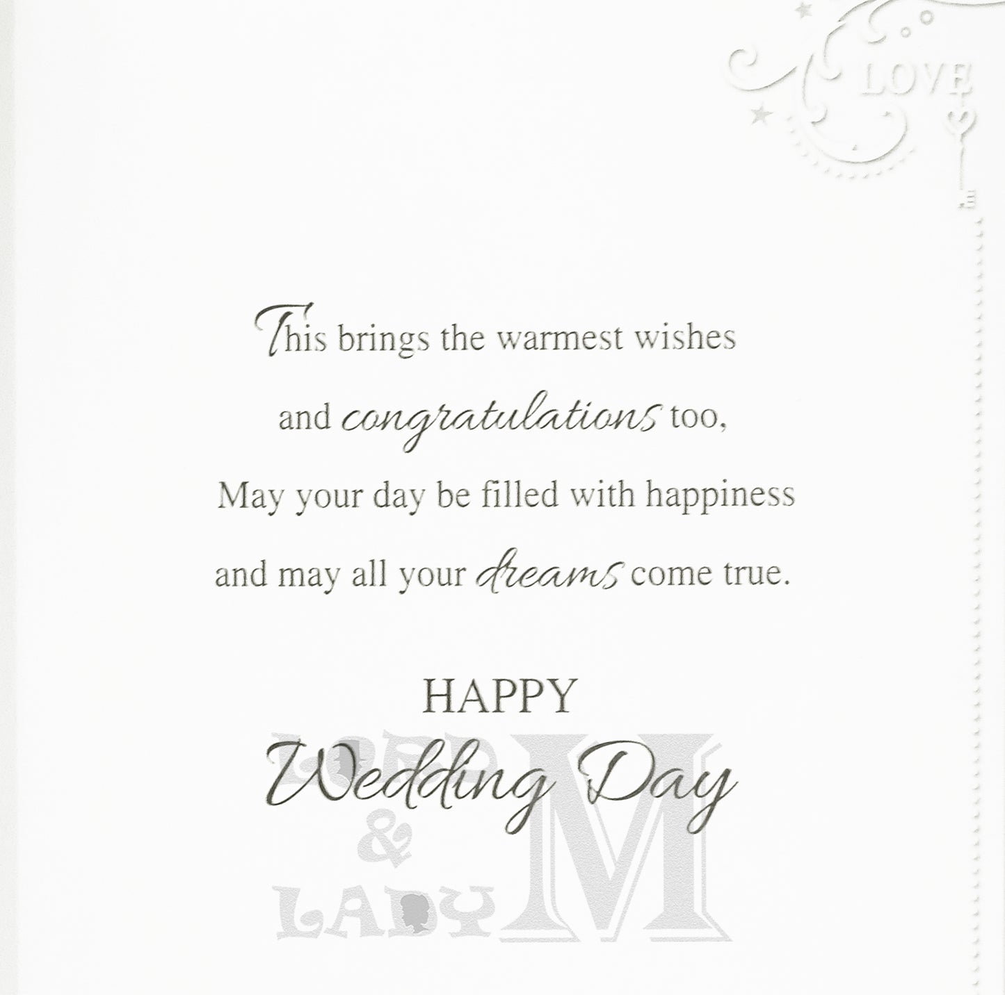 19cm - .... On Your Wedding Day Mr & Mr - BGC