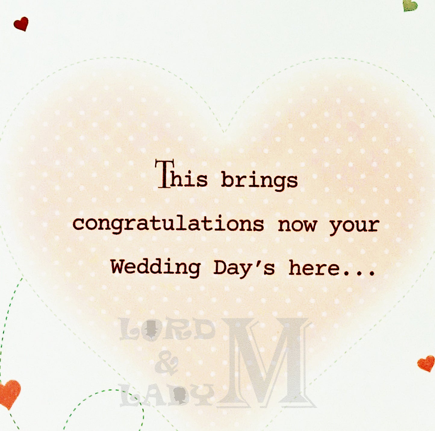 23cm - To The New Mr & Mr On Your Wedding .. - BGC