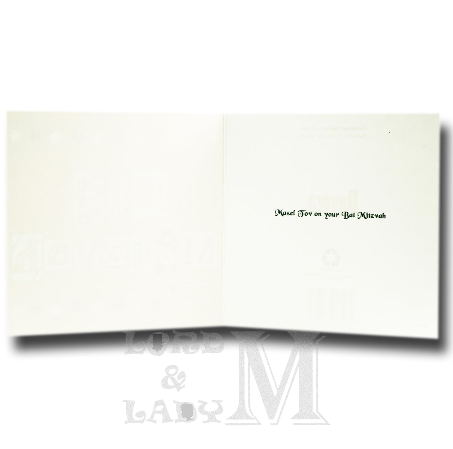 15cm Square - Bat Mitzvah - Pink - BGC