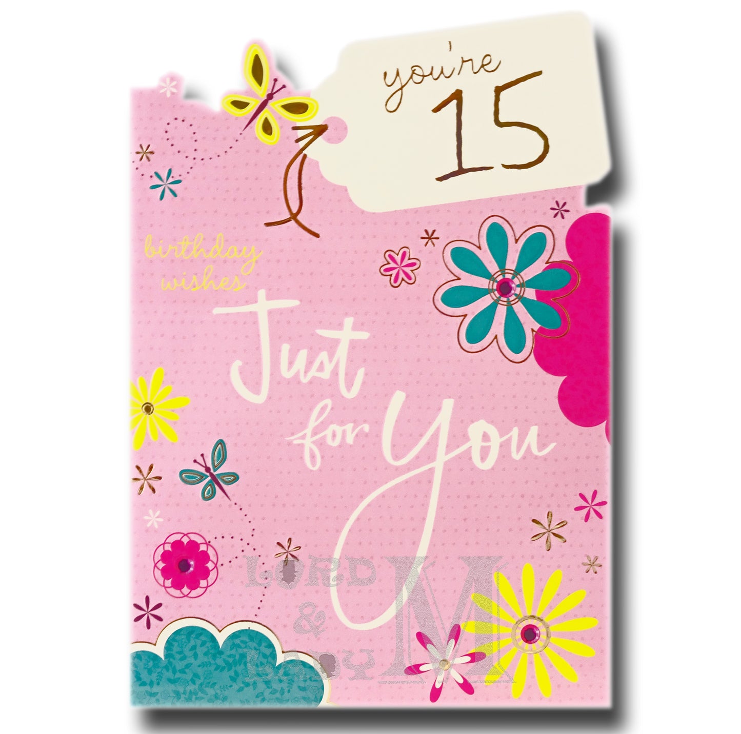 20cm - You're 15 - Pink Background - DGC