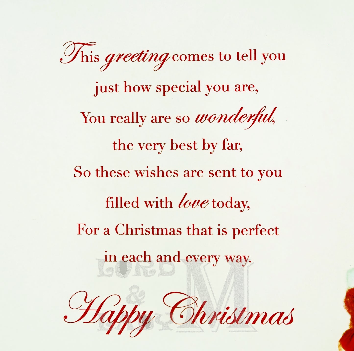23cm - To A Very Special Aunt At Christmas - BGC