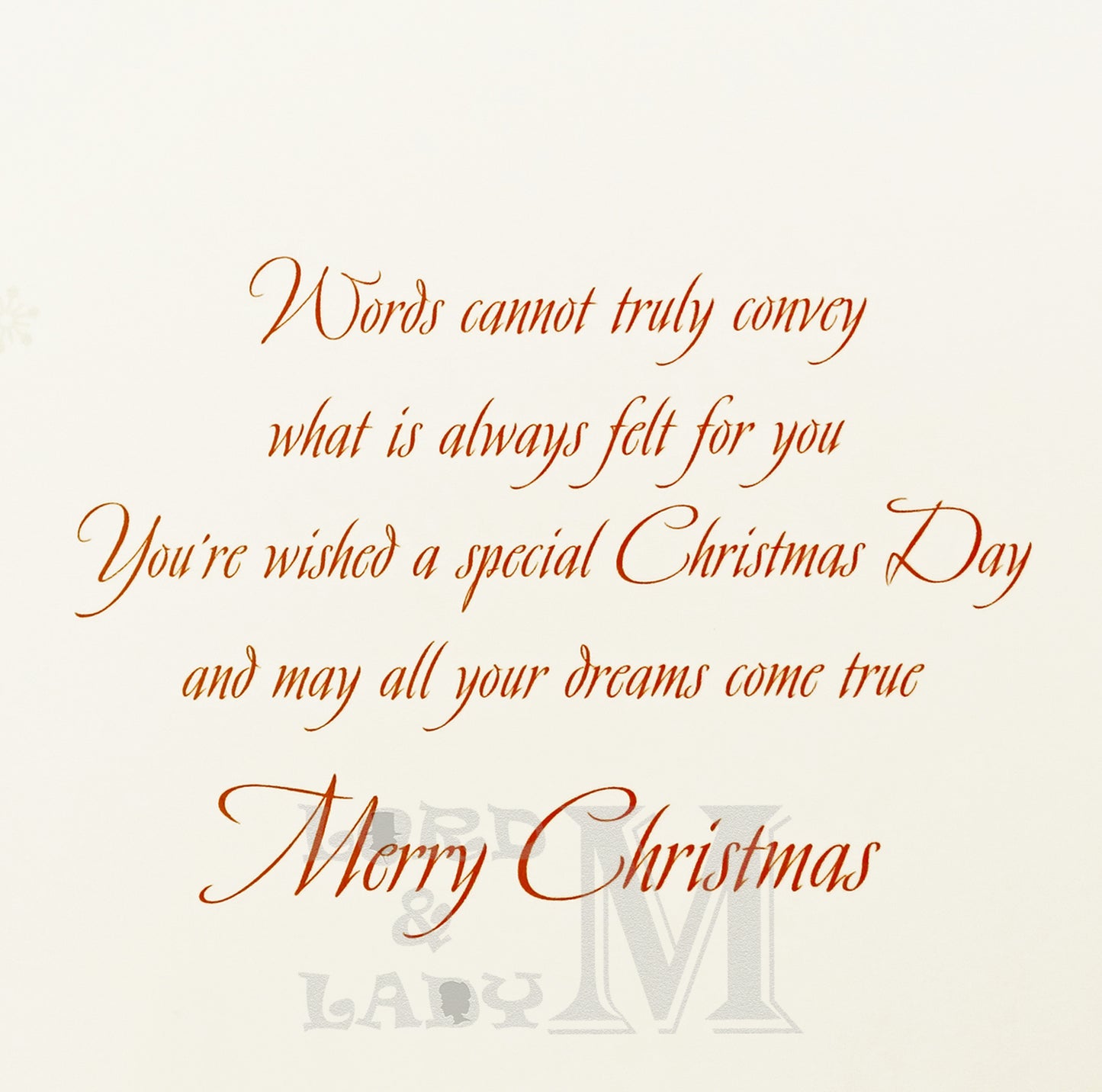 19cm - Christmas Wishes From Across The Miles - DG