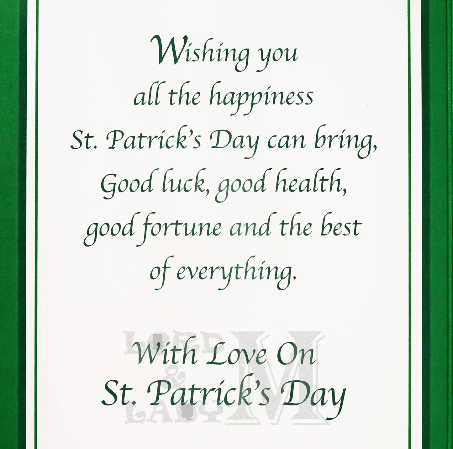 23cm - For You, Brother, On St. Patrick's Day -BGC