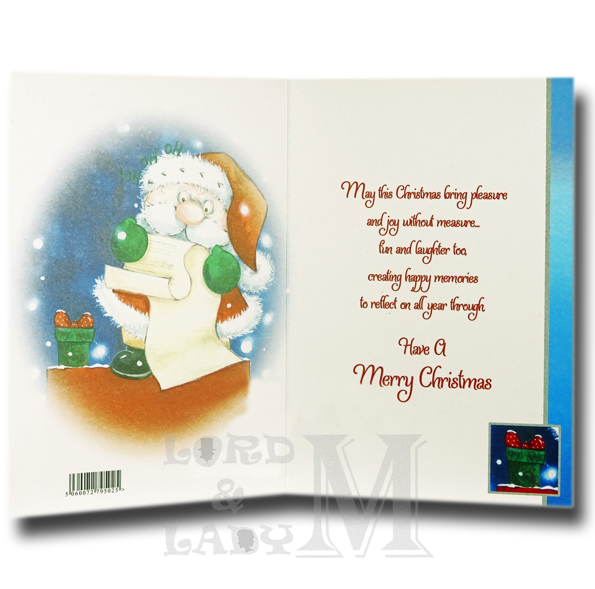 19cm - Warm Wishes Mummy & Daddy - Santa List -DGC
