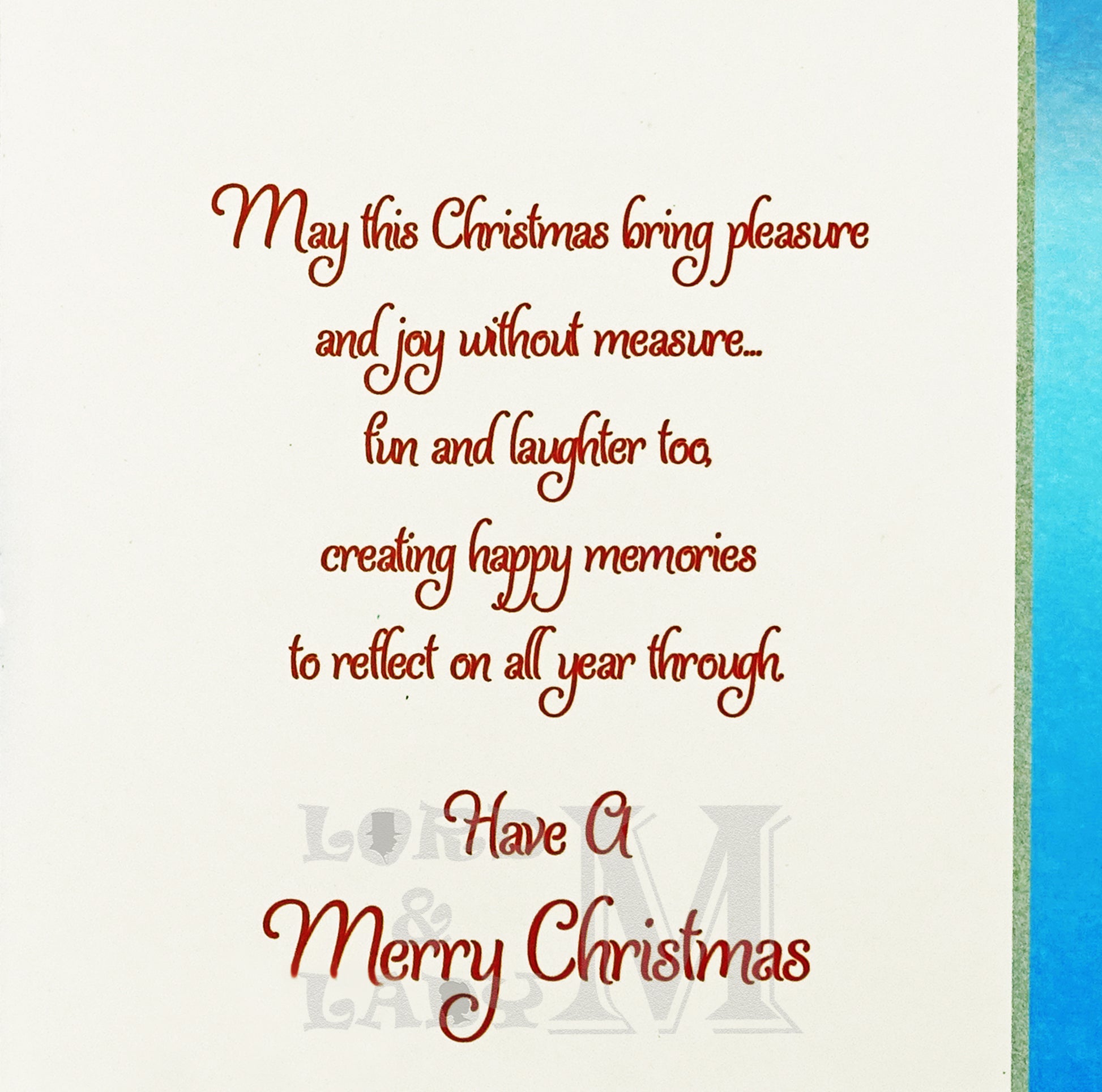 19cm - Warm Wishes Mummy & Daddy - Santa List -DGC