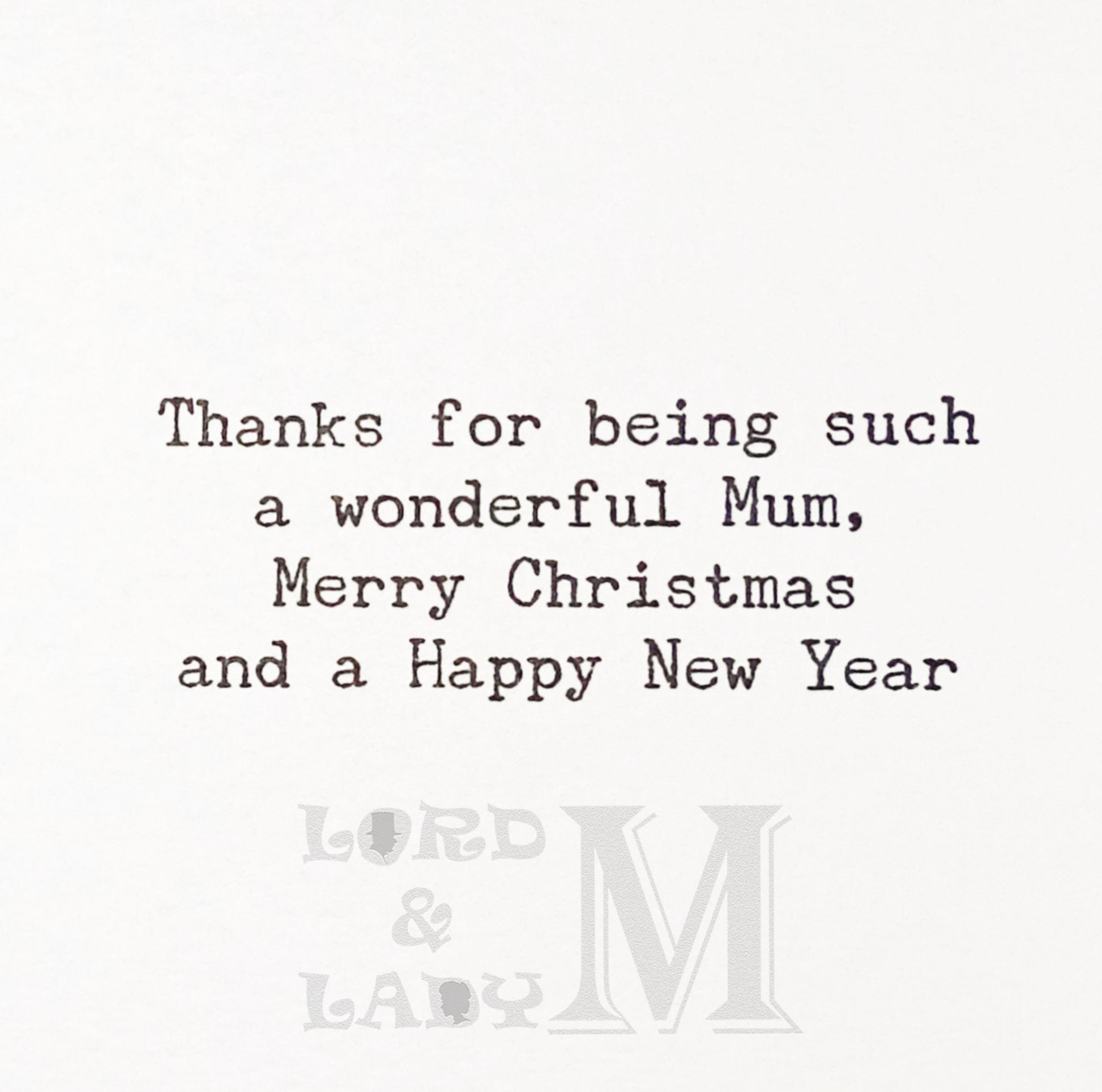 22cm - Mum With Love At Christmas - Robin - OH