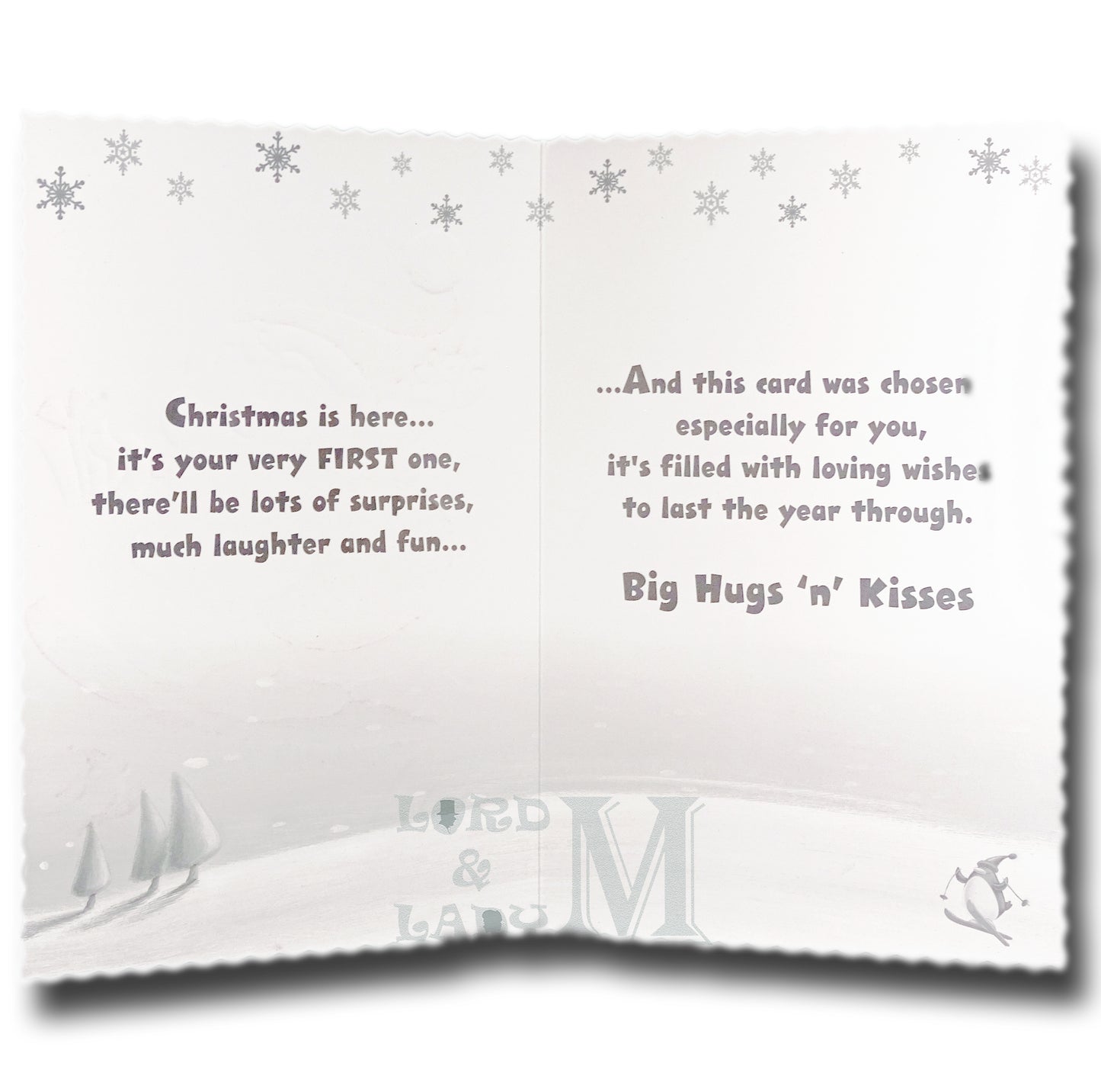 28cm - For A Special Son's 1st - Lge Letter - DGC