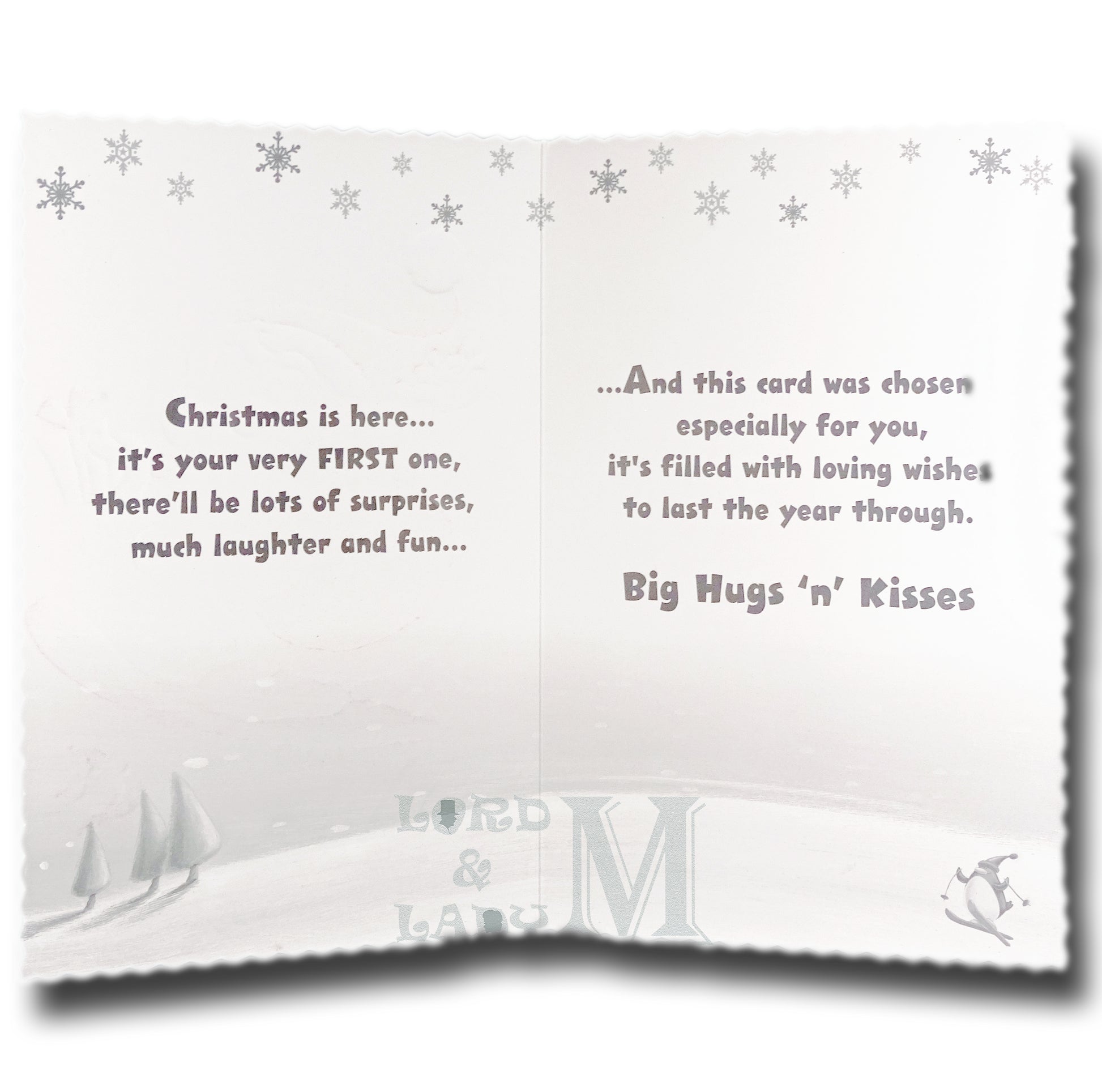 28cm - For A Special Son's 1st - Lge Letter - DGC