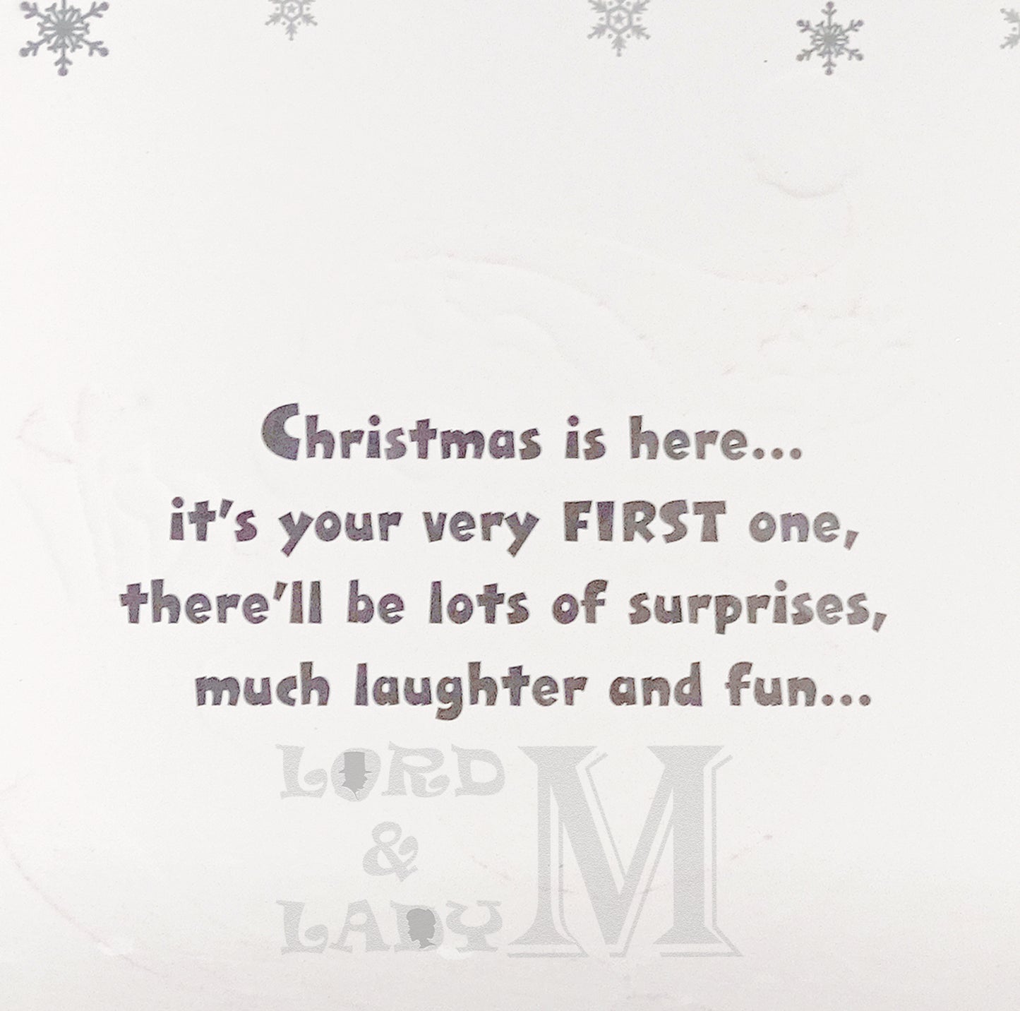 28cm - For A Special Son's 1st - Lge Letter - DGC