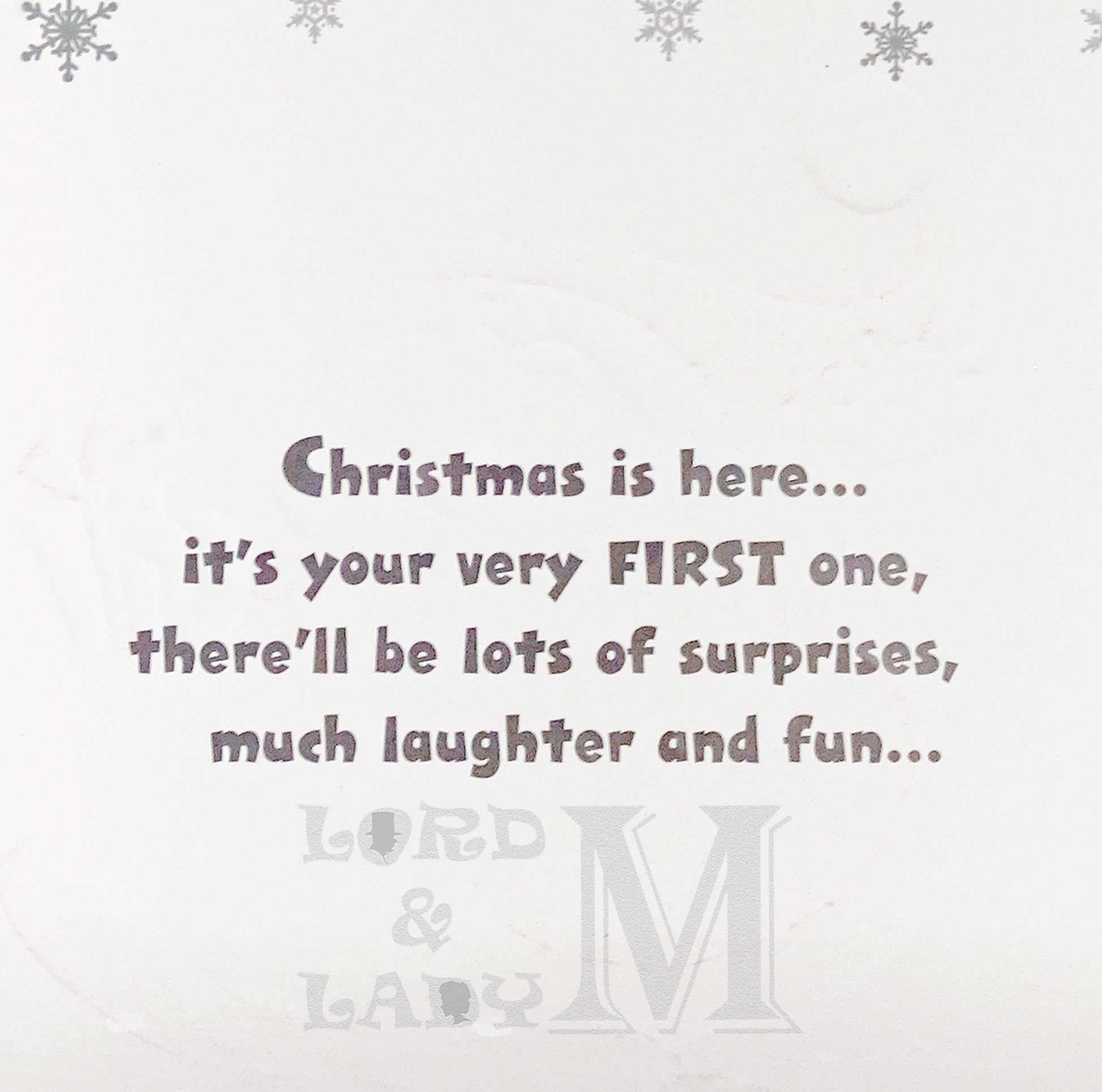 28cm - For A Special Son's 1st - Lge Letter - DGC