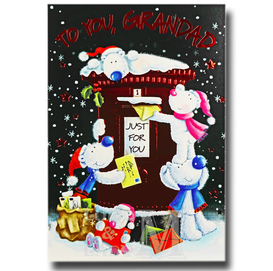 19cm - To You, Grandad - Red Post Box - DGC