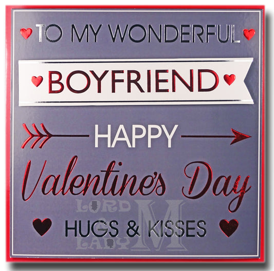 23cm Square - .. Wonderful Boyfriend - Lge Let - E