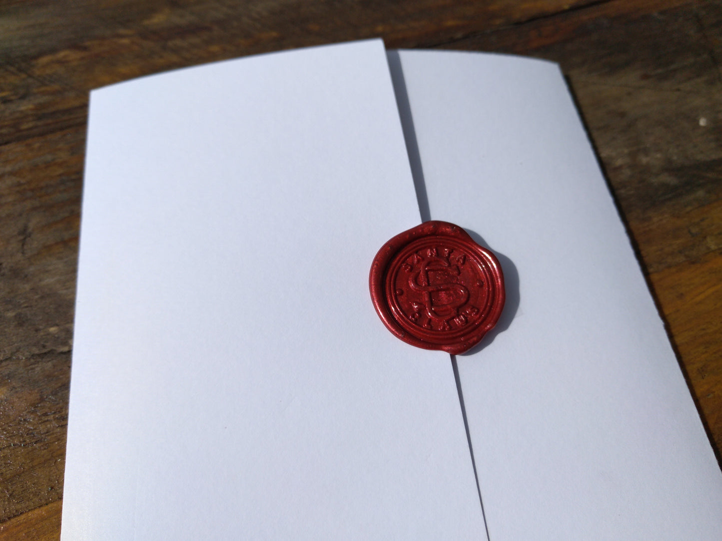 13cm - Personalised Letter From Santa - White Xmas Solids