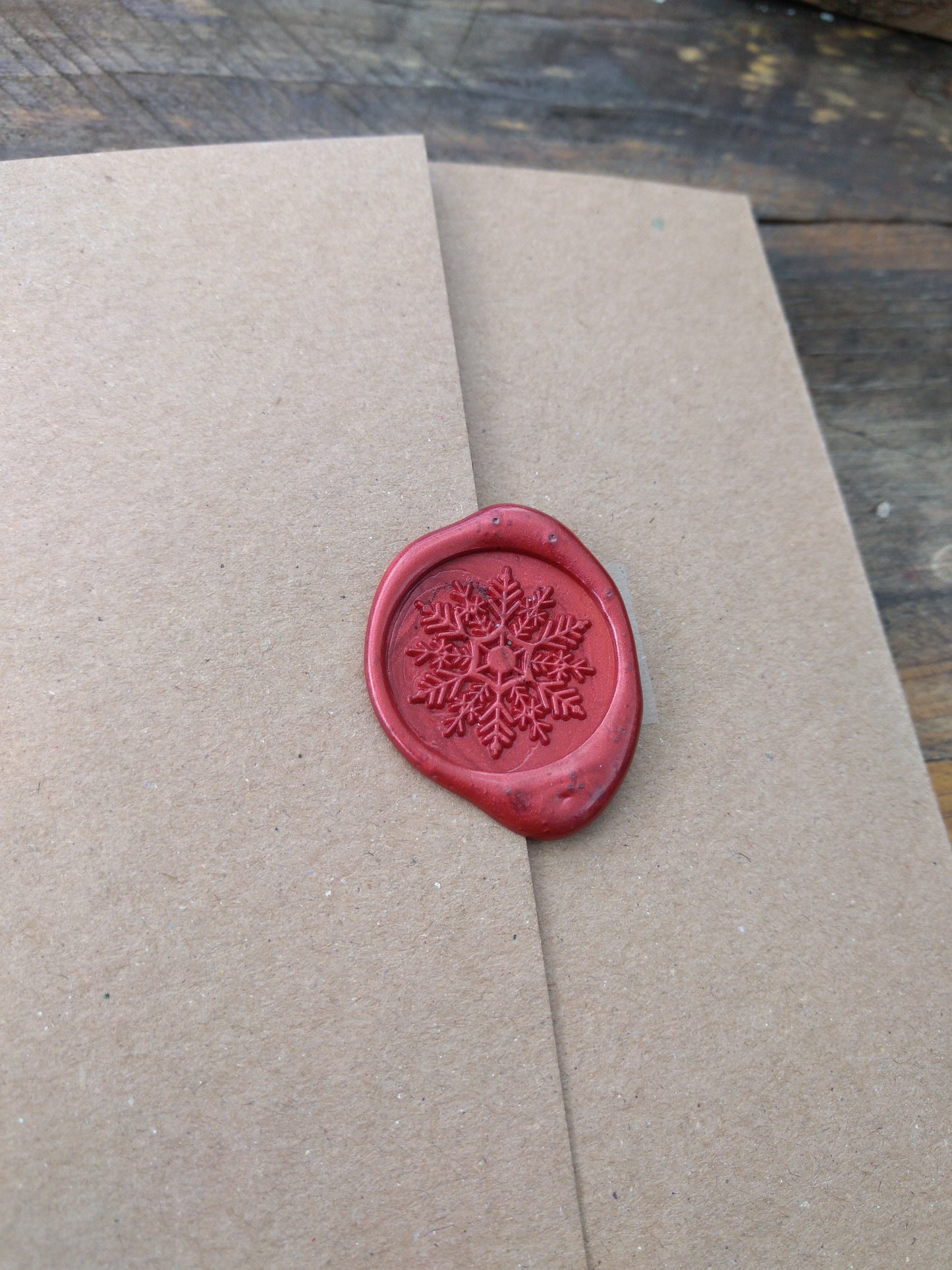 13cm - Personalised Letter From Santa - Kraft Snowflakes