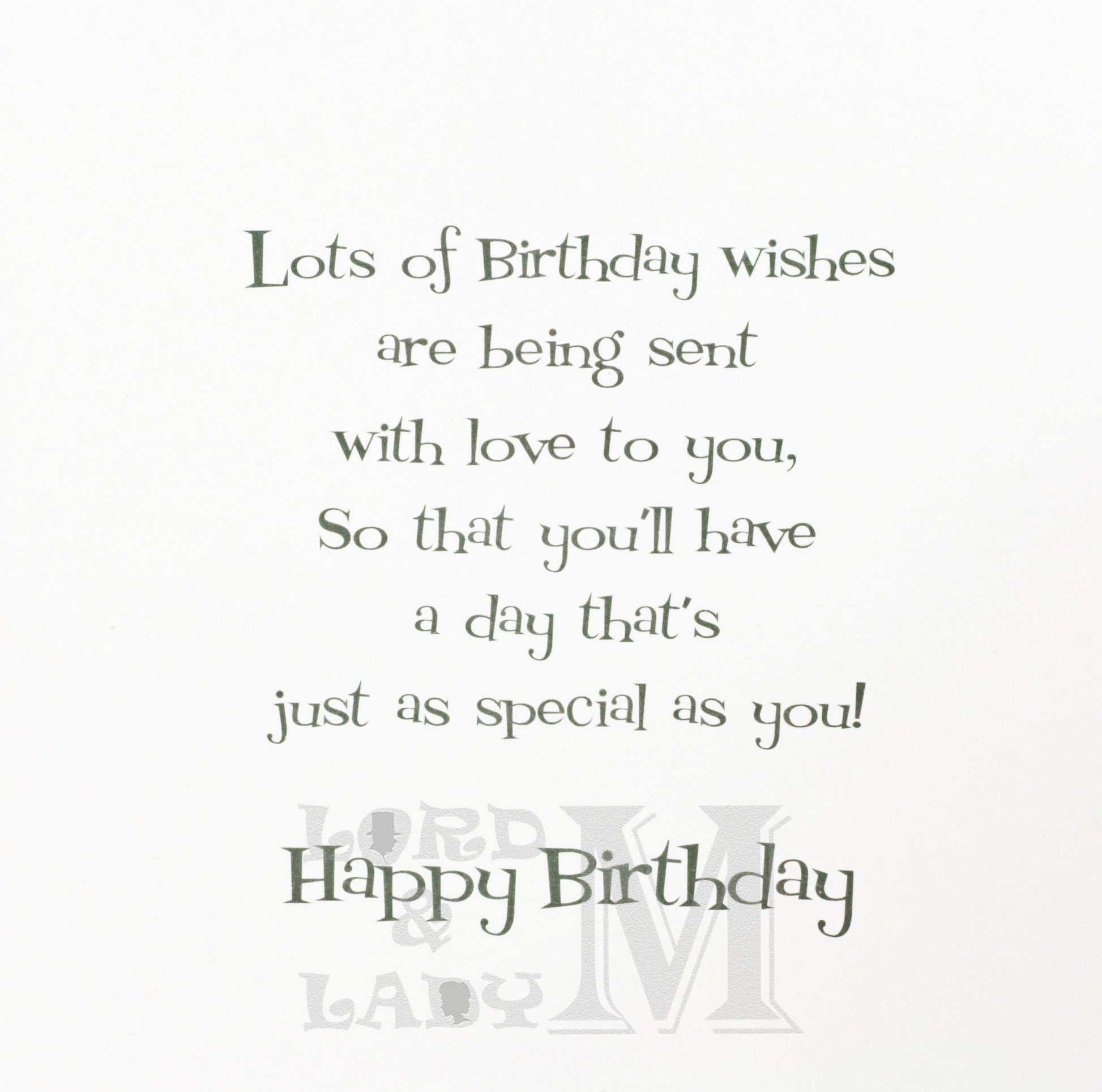 19cm - Happy Birthday To A Special Daddy - Blue -B