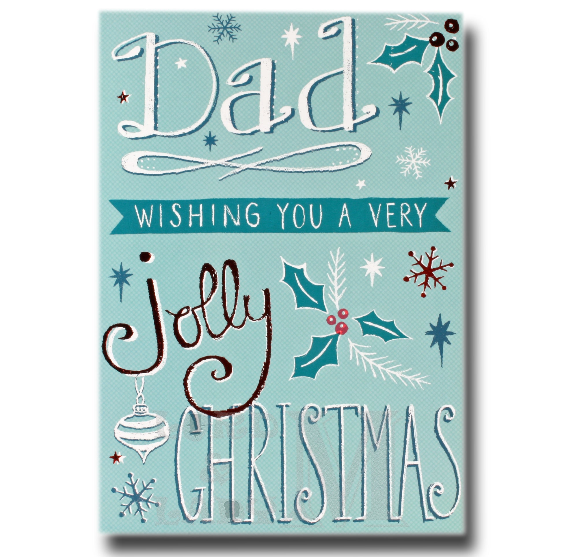22cm - Dad Wishing You A Very Jolly - Lge Let - OH