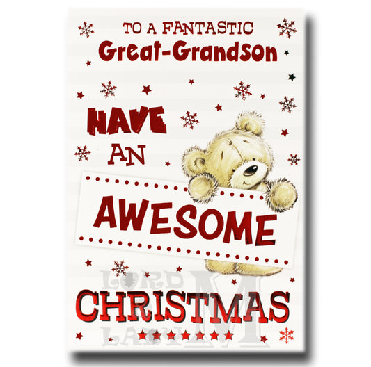 19cm - To A Fantastic Great-Grandson - White - BGC