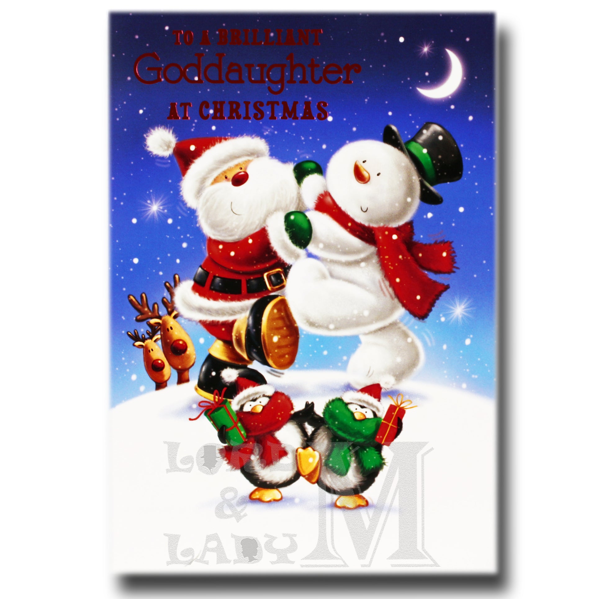 19cm - To A Brilliant Goddaughter At Christmas -BG