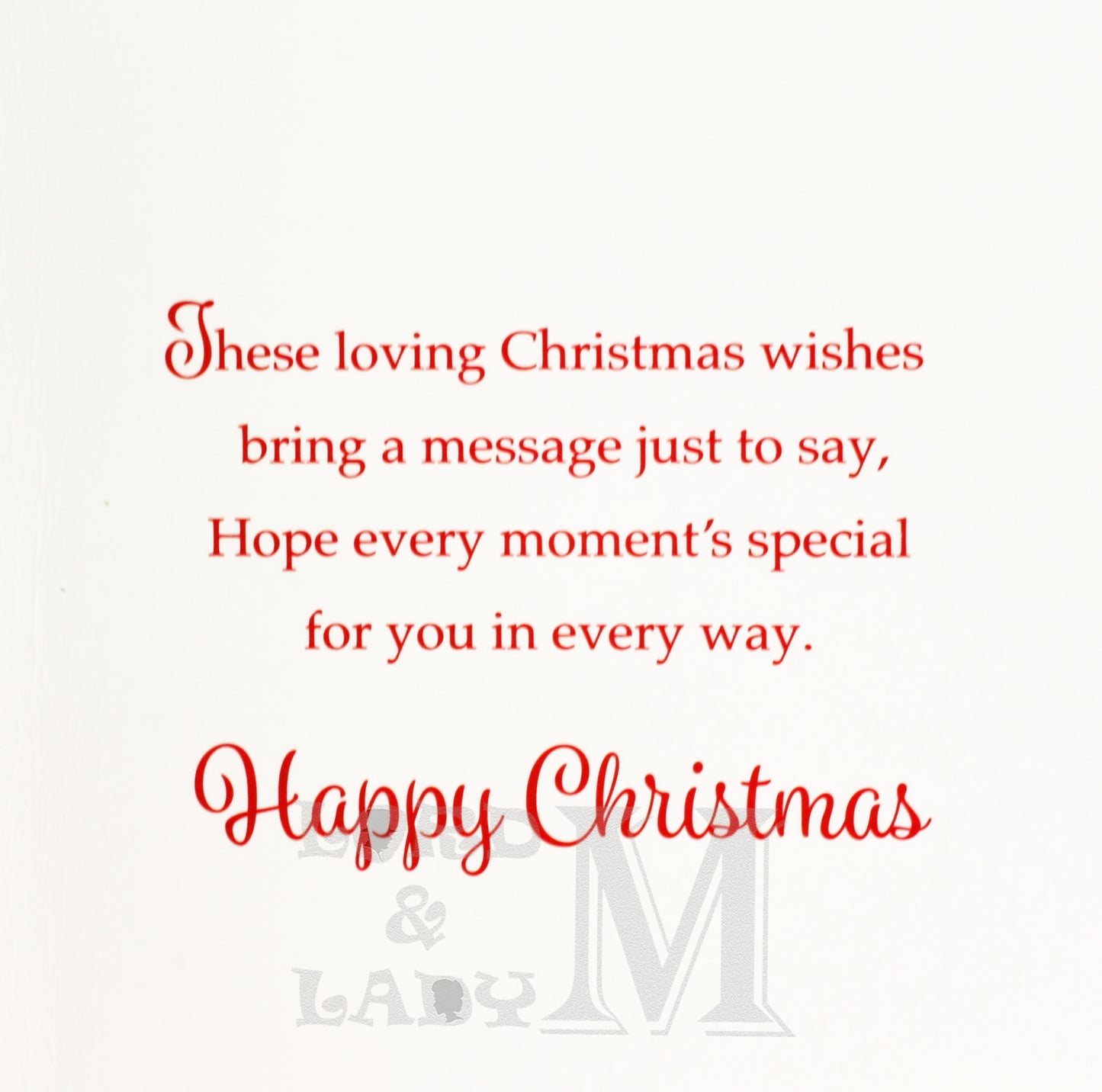 19cm - Happy Christmas To A Lovely Nannie - BGC