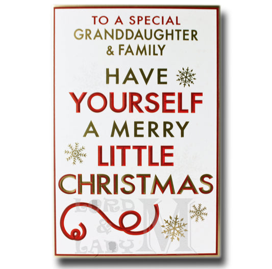 23cm - To A Special Granddaughter & Family - BGC