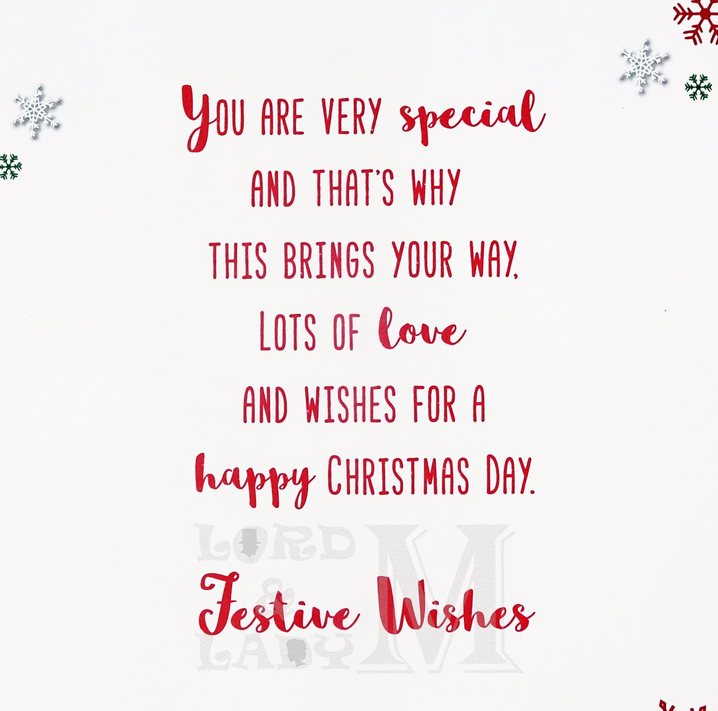 23cm - Christmas Wishes Grandson & Fiancee .. -BGC