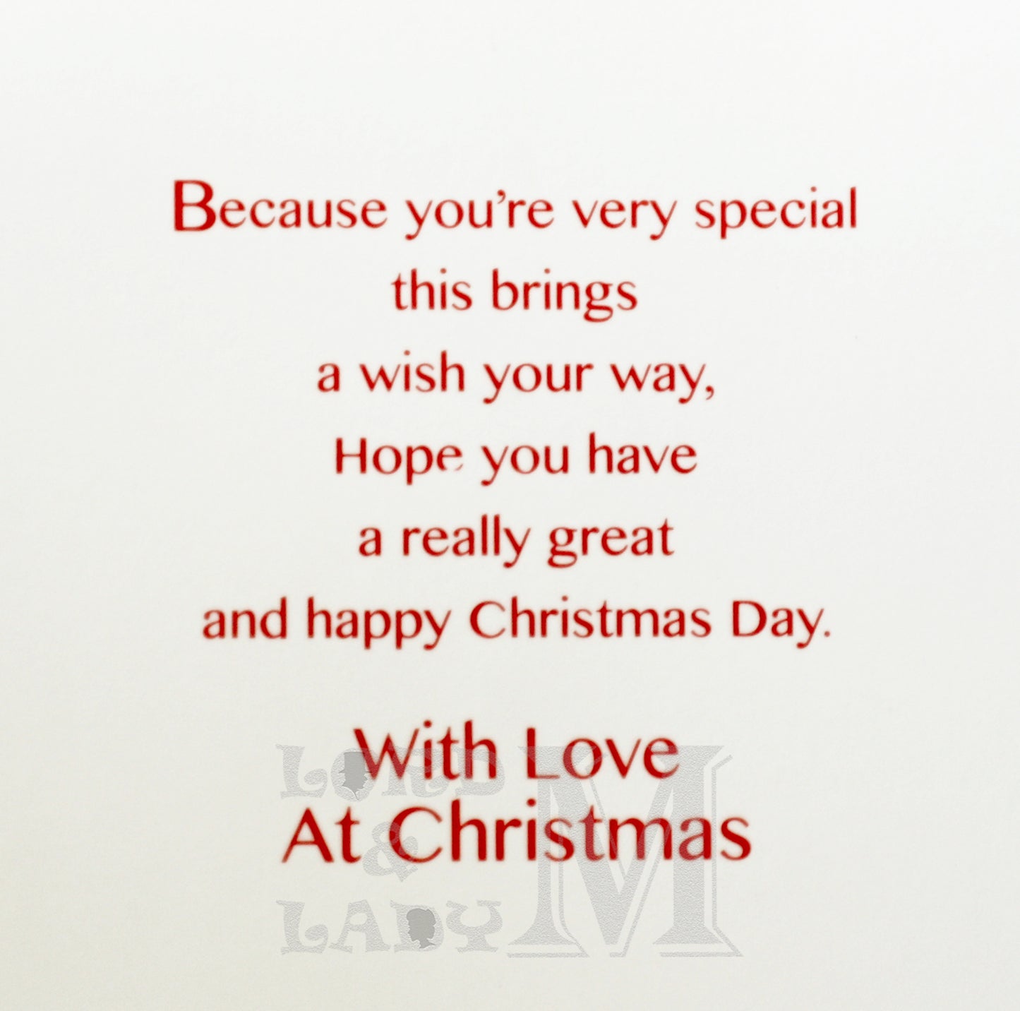 19cm - To A Wonderful Son & Family With ... - BGC