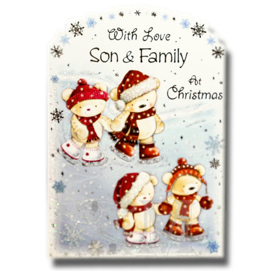 19cm - With Love Son & Family At Christmas - BGC
