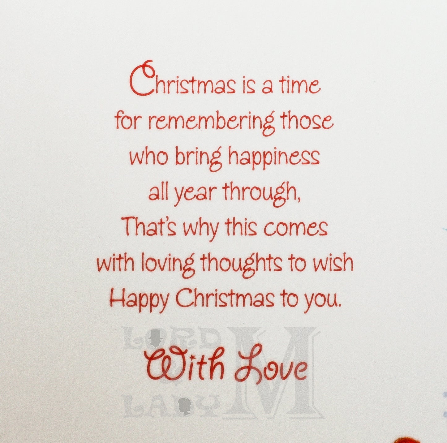 19cm - To A Special Son & Family At Christmas -BGC
